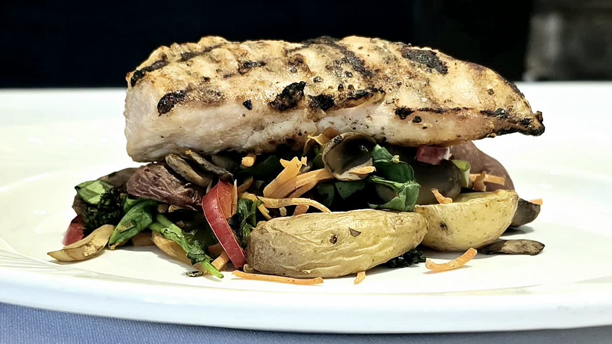 AFS Club private club restaurant grilled chicken