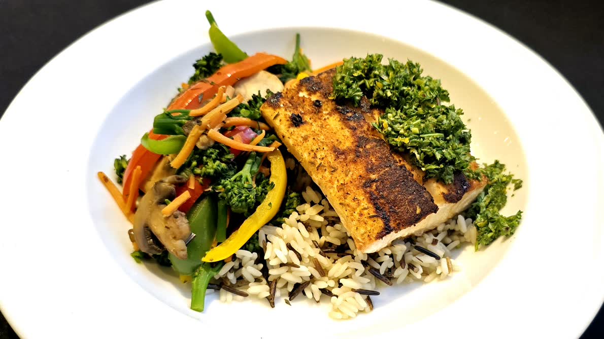 AFS Club private club restaurant Grilled fish