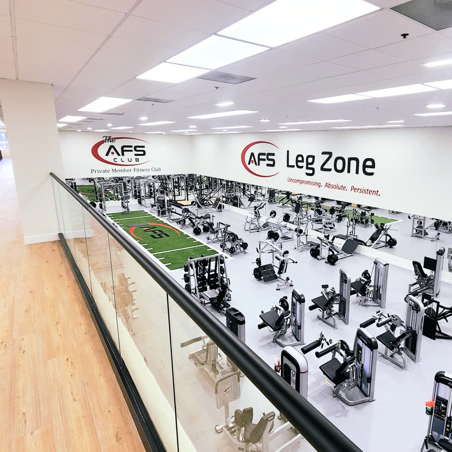 AFS Club exclusive gym workout leg zone facility