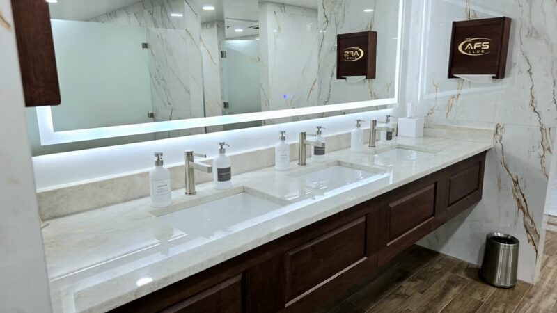 AFS Club luxury gym bathroom