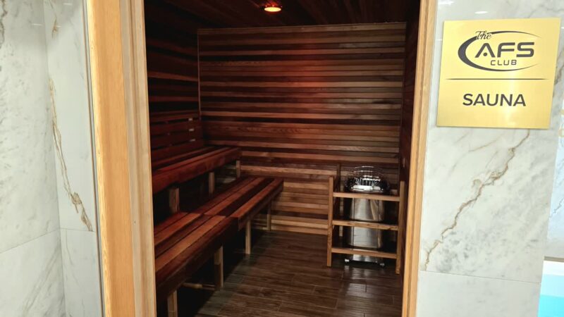 AFS Club sauna amenities