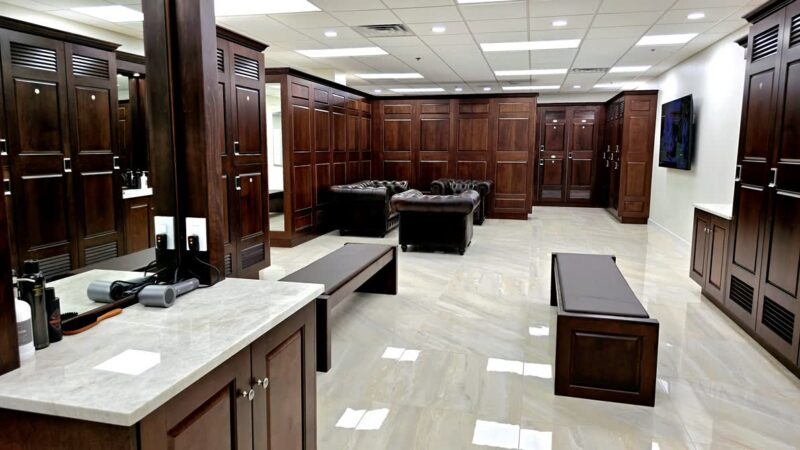 Dallas most luxury locker room AFS Club gym